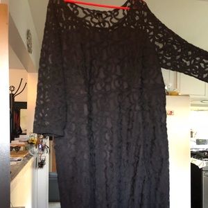 Black lace dress